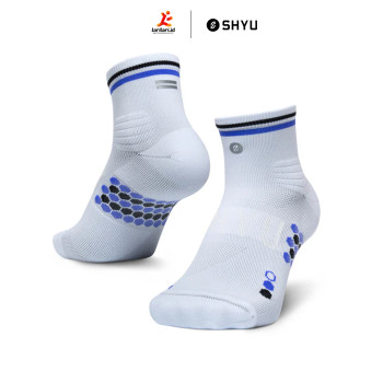 SHYU - Quarter Crew - White - Indigo - Black